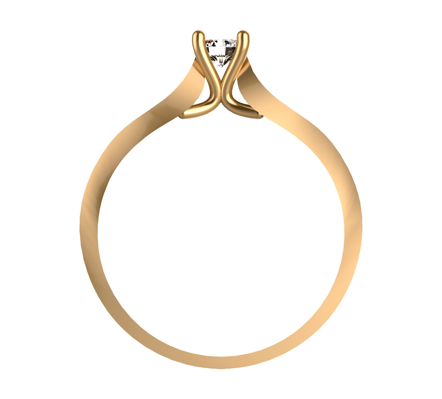 Iris Diamond Gold Ring
