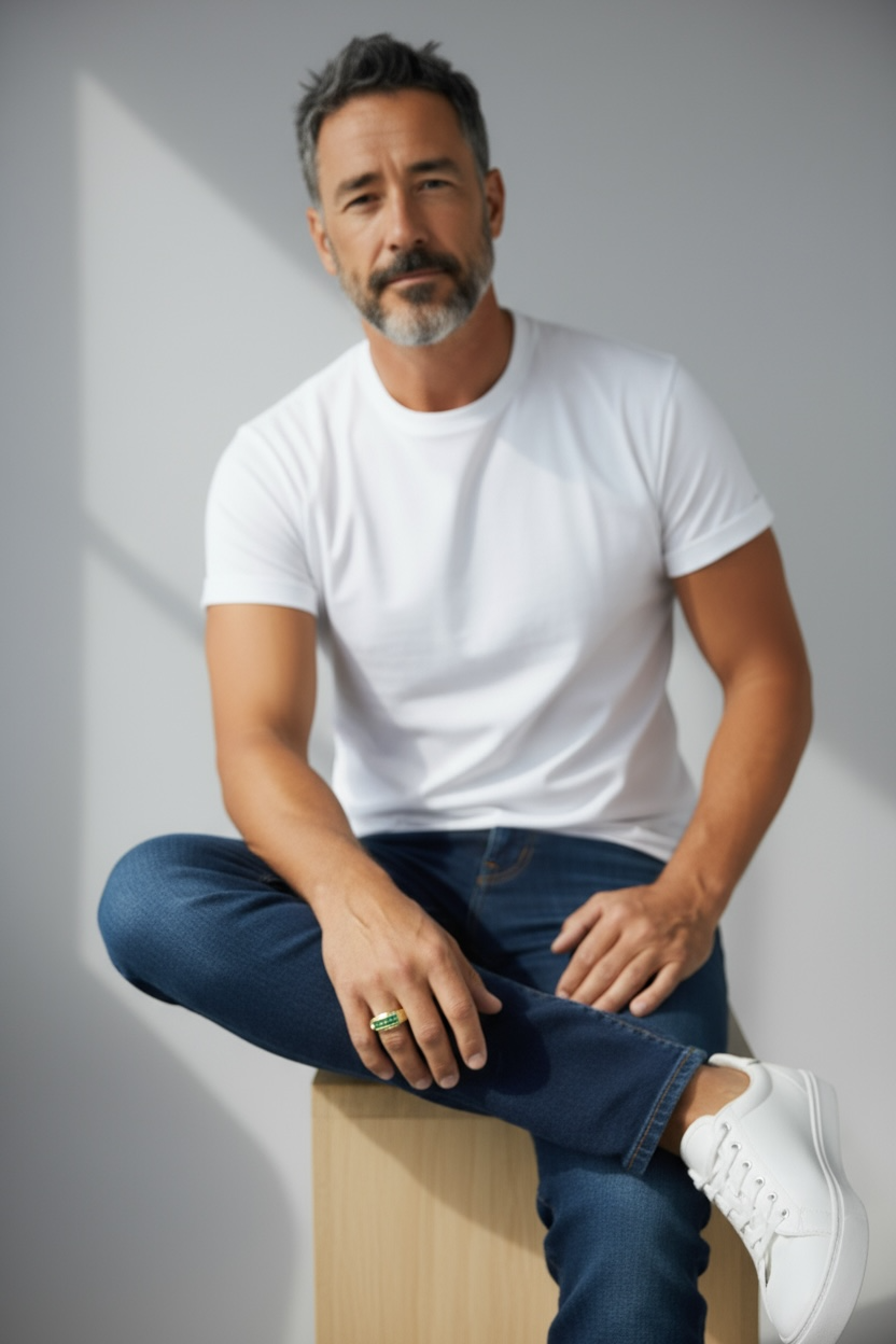 Anillo en Oro 18K con circones | Joyeria Colombiana Lucigo