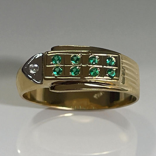 Anillo en Oro 18K con circones | Joyeria Colombiana Lucigo