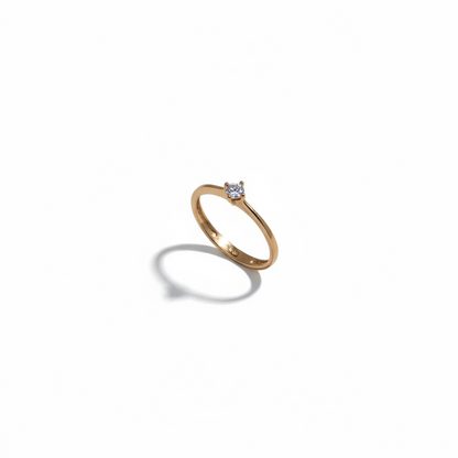 Anillo de Compromiso en Oro 18K | Joyeria Colombiana Lucigo