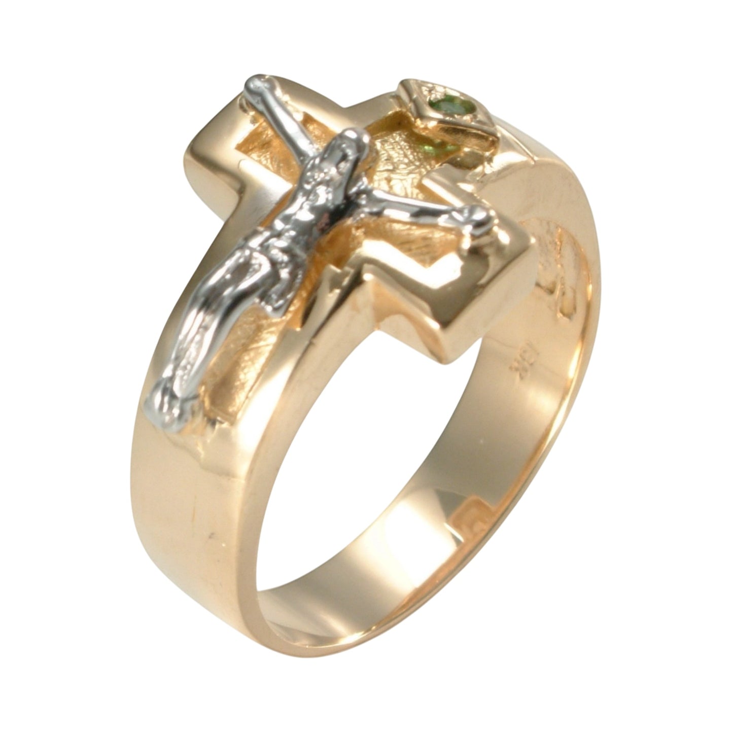 anillo-de-hombre-en-oro-amarillo-blanco-18k-con-cruz-y-cristo