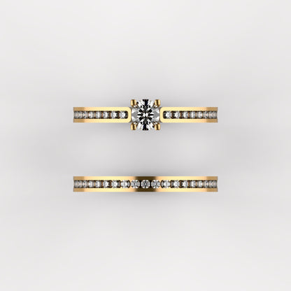 Sparklin Angel Gold Ring