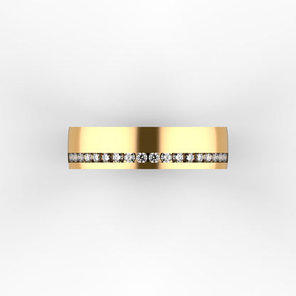 Diamond Band Gold Ring