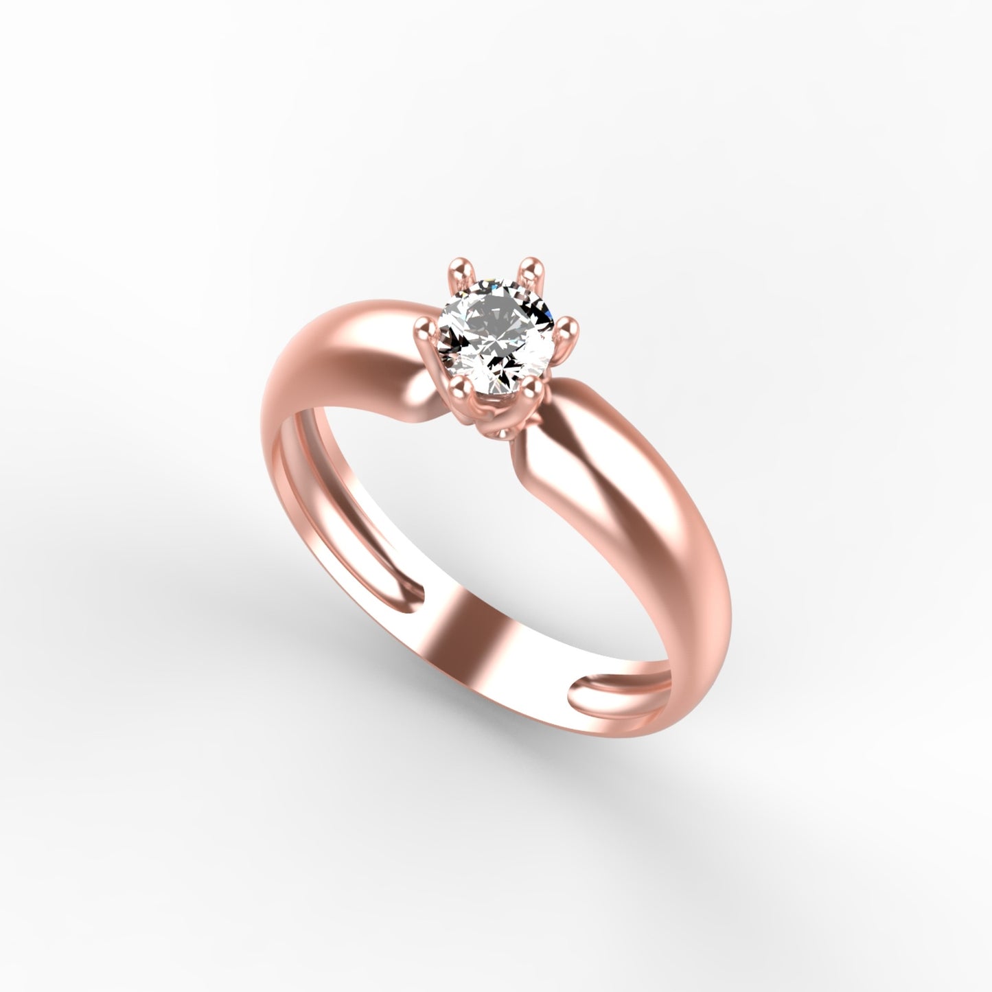 Central & Crown Gold Ring