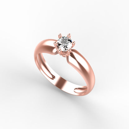 Central & Crown Gold Ring