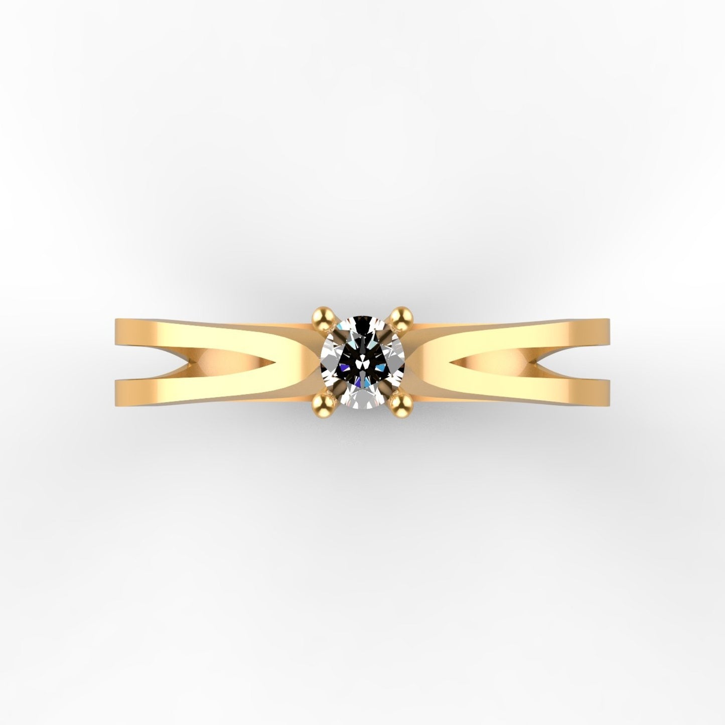 Iris Diamond Gold Ring