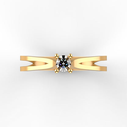 Iris Diamond Gold Ring