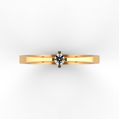 Anillo de Compromiso en Oro 18K | Joyeria Colombiana Lucigo