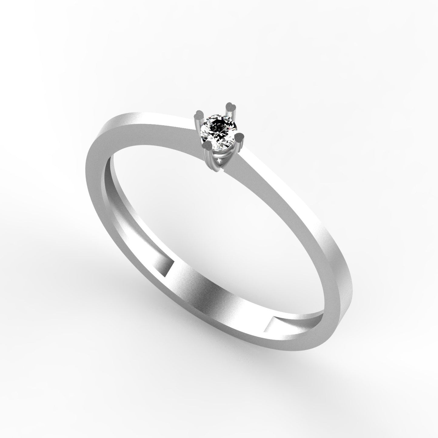 Anillo de Compromiso en Oro 18K | Joyeria Colombiana Lucigo