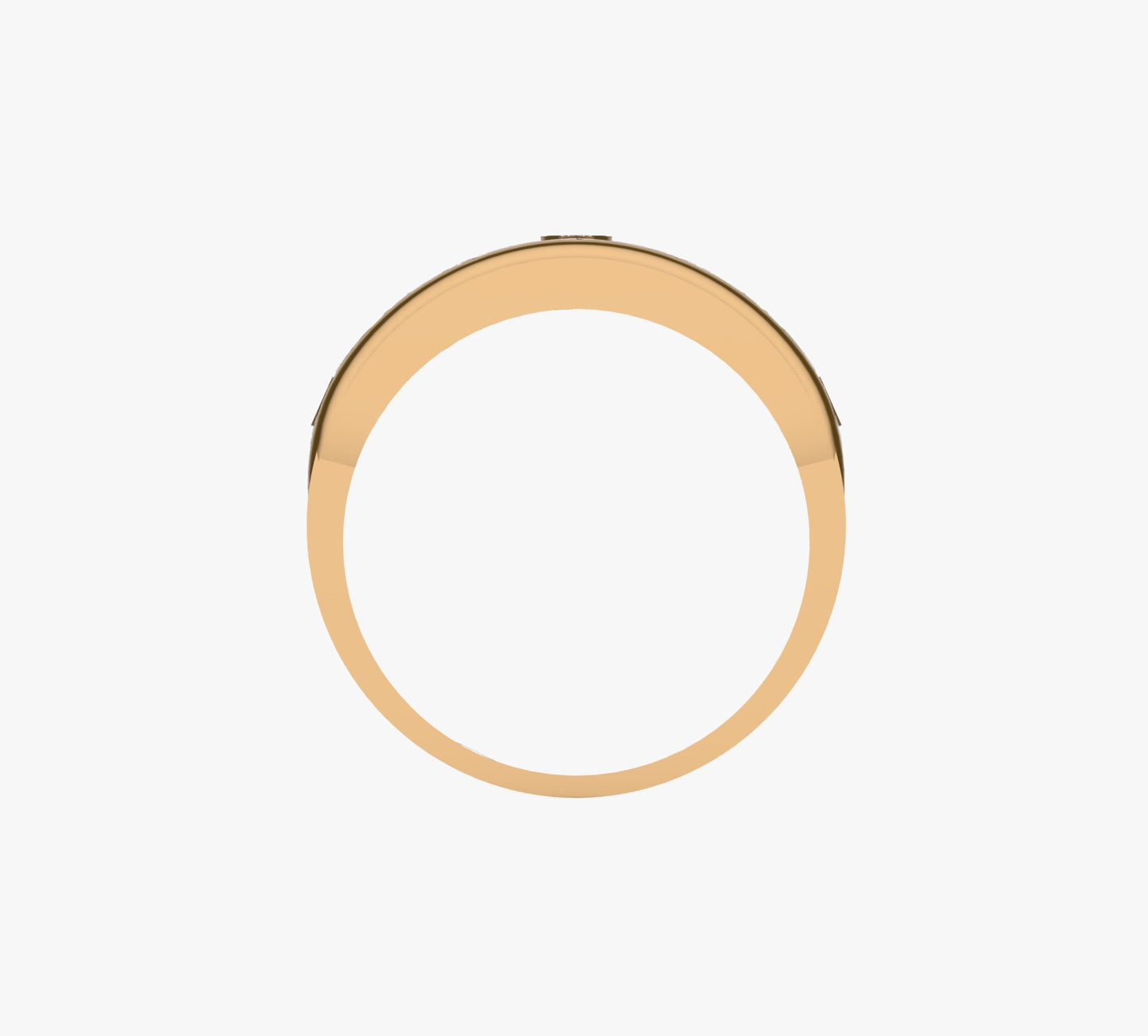 Anillo de Quinceañera de Oro de 18k con Corazón